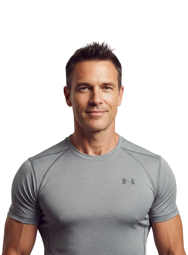 Man in workout clothes, ShyftMD GLP-1 weight-loss program
