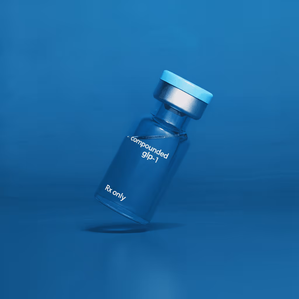 ShyftMD compounded GLP-1 vial, Rx only